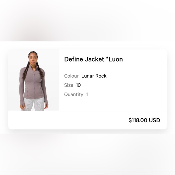 Lululemon, Size 8, Lunar Rock Color - Picture 3 of 3